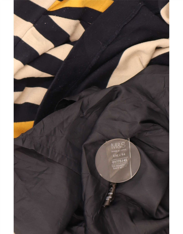 Marks & Spencer Robe fourreau pour femme UK 44 Bleu marine moyen rayé