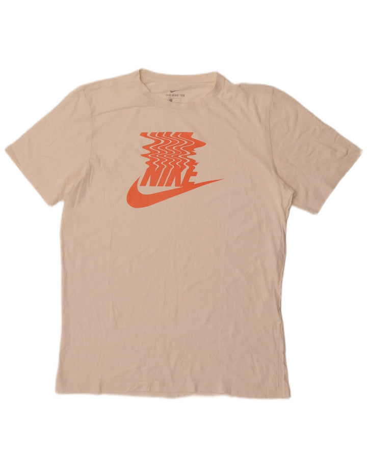 Nike T-shirt graphique pour homme, grand, blanc