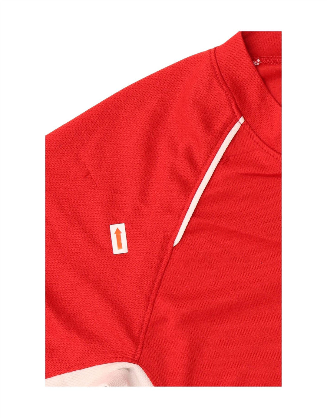 RUSSELL ATHLETIC Boys T-Shirt Top 10-11 Years Medium Red Colourblock