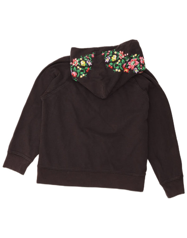 Levi's Pull à capuche pour femme UK 44 Coton floral noir moyen