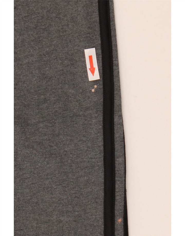 ADIDAS Leggings Femme UK 8/10 Petit Gris Coton