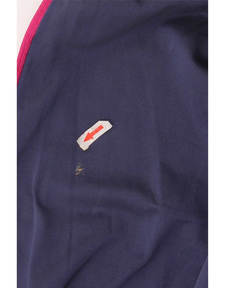 Asics Veste de survêtement graphique pour hommes, grand, bleu marine, colour block