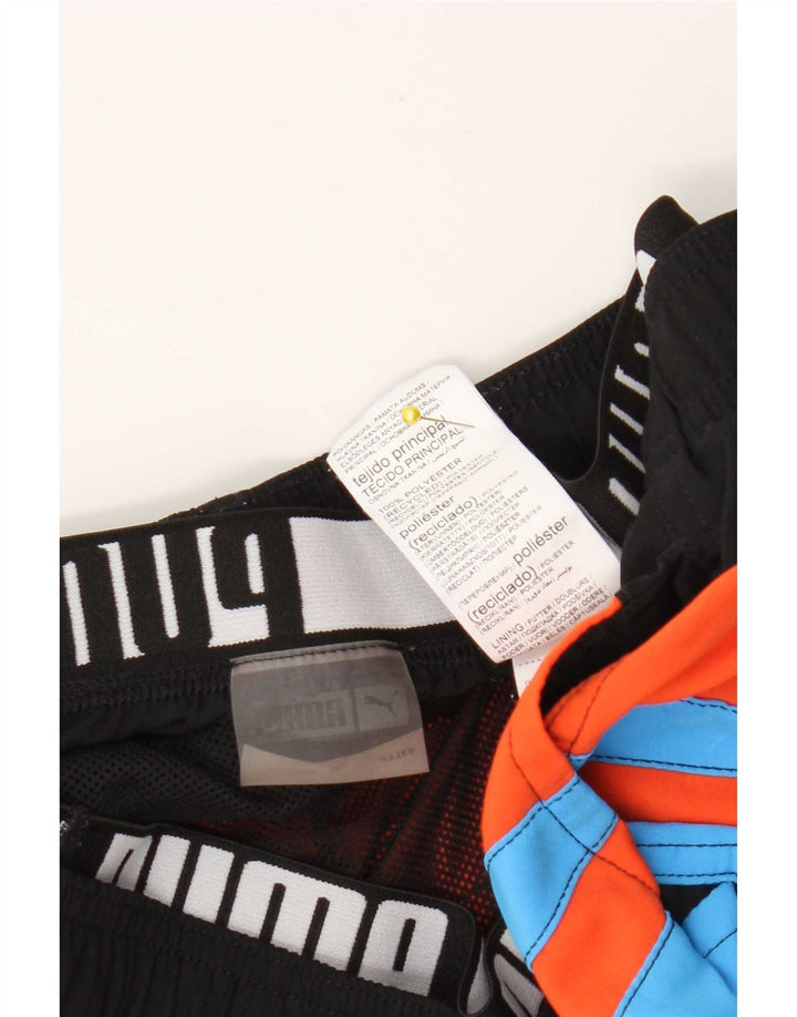 Puma Short de Bain Graphic Homme Bleu Moyen Polyester Colorblock