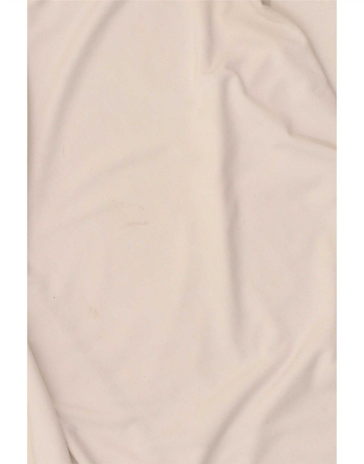 Nike Womens Dri Fit T-Shirt Top UK 10 Petit Blanc Polyester