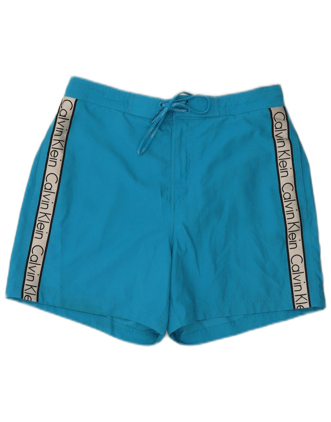 Calvin Klein Short de Bain Graphique Homme Bleu Moyen Colourblock