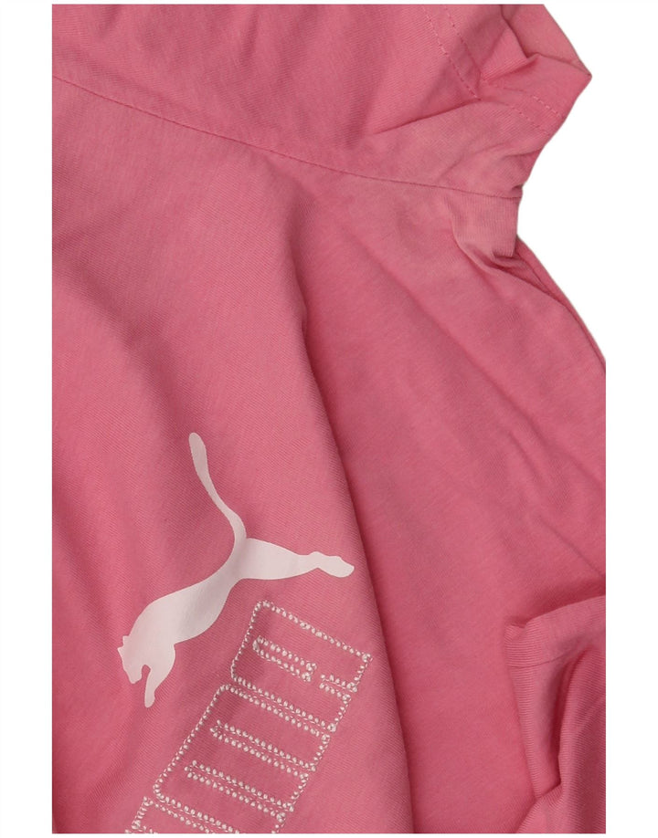 Puma T-shirt graphique pour femme UK 14 Rose moyen