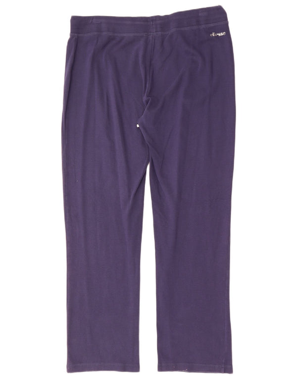 ELLESSE Pantalon de survêtement pour femme UK 20 2XL Bleu marine Coton
