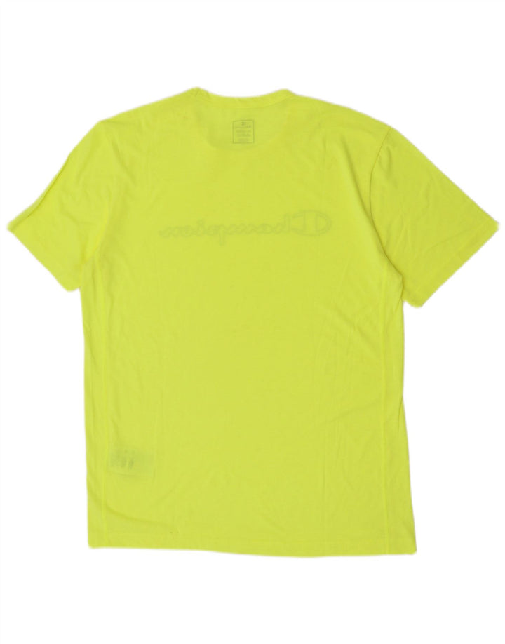 Champion T-shirt graphique pour homme 2XL Jaune Polyester