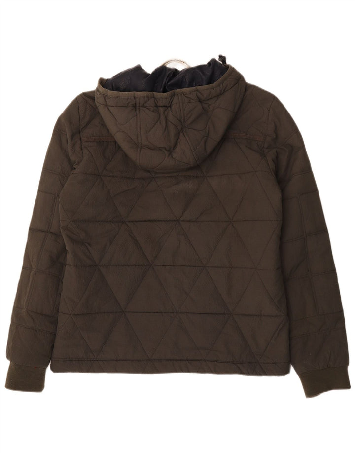 G-Star Veste rembourrée à capuche pour homme UK 38 Medium Kaki Polyester