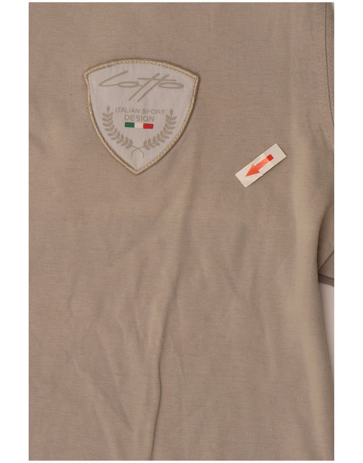 Lotto T-Shirt Homme Haut Large Gris Coton