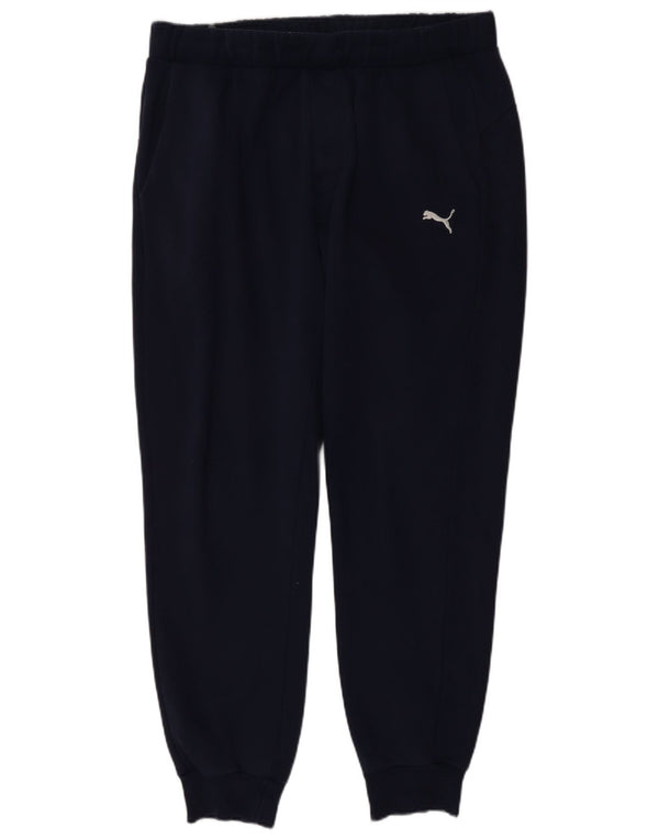 Puma Pantalon de survêtement pour homme en coton bleu marine Taille L