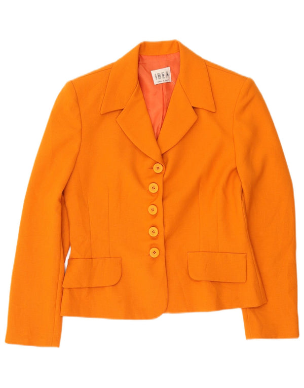 Veste Blazer Vintage Femme 5 Boutons IT 42 Polyester Orange Moyen