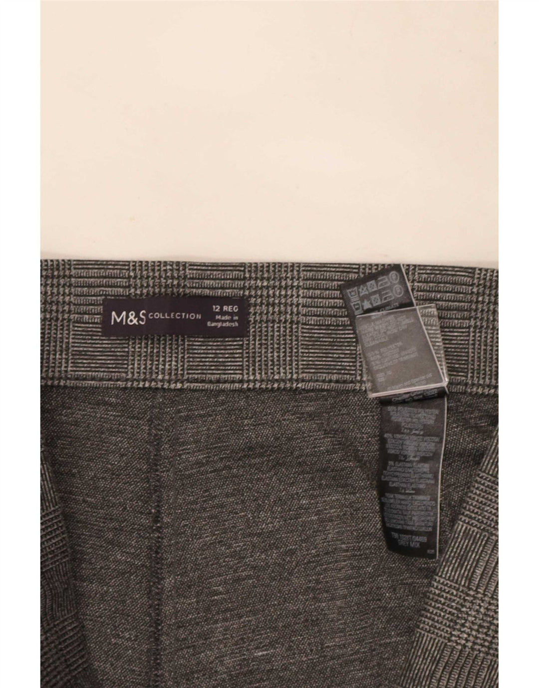 Marks & Spencer Pantalon décontracté pour femme UK 12 Medium W30 L27 Gris