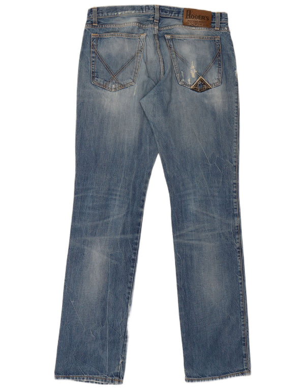 Roy Rogers Jean droit vieilli pour homme W34 L36 en coton bleu