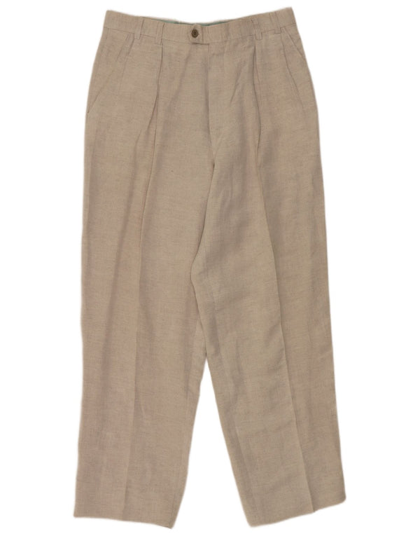 Bocodo Pantalon de costume pour homme IT 48 Medium W30 L29 Lin beige