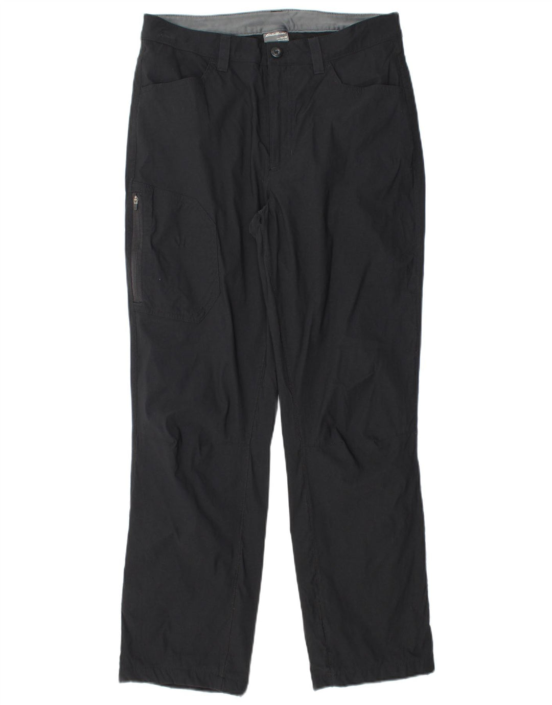 EDDIE BAUER Pantalon Cargo Droit Homme W32 L30 Nylon Noir