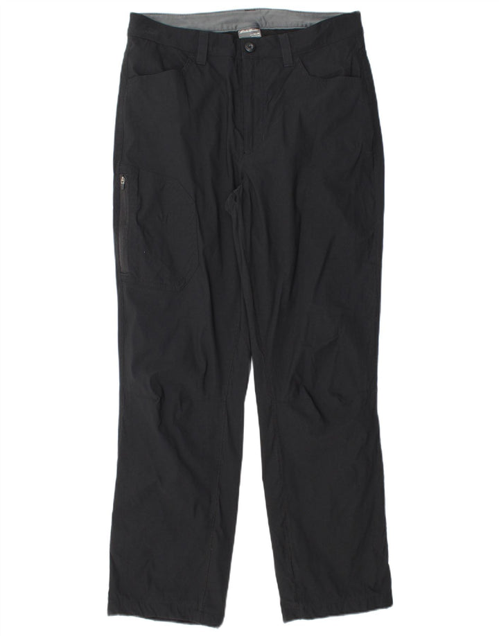 EDDIE BAUER Pantalon Cargo Droit Homme W32 L30 Nylon Noir