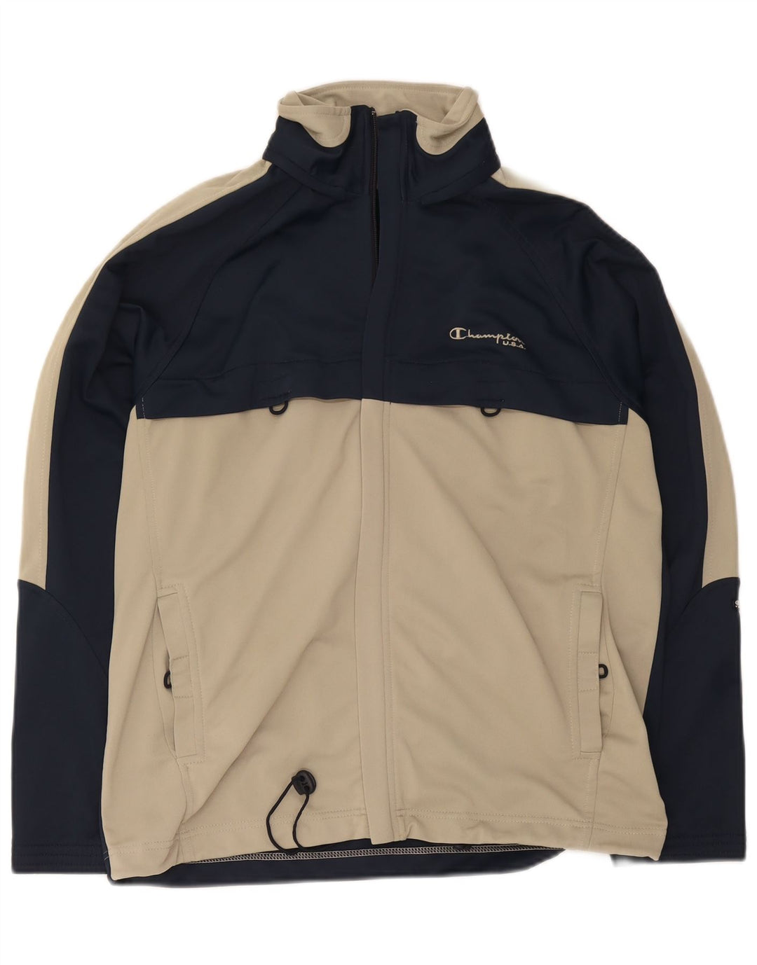 Champion Veste de Survêtement Graphique Homme Bleu Marine Moyen Colourblock