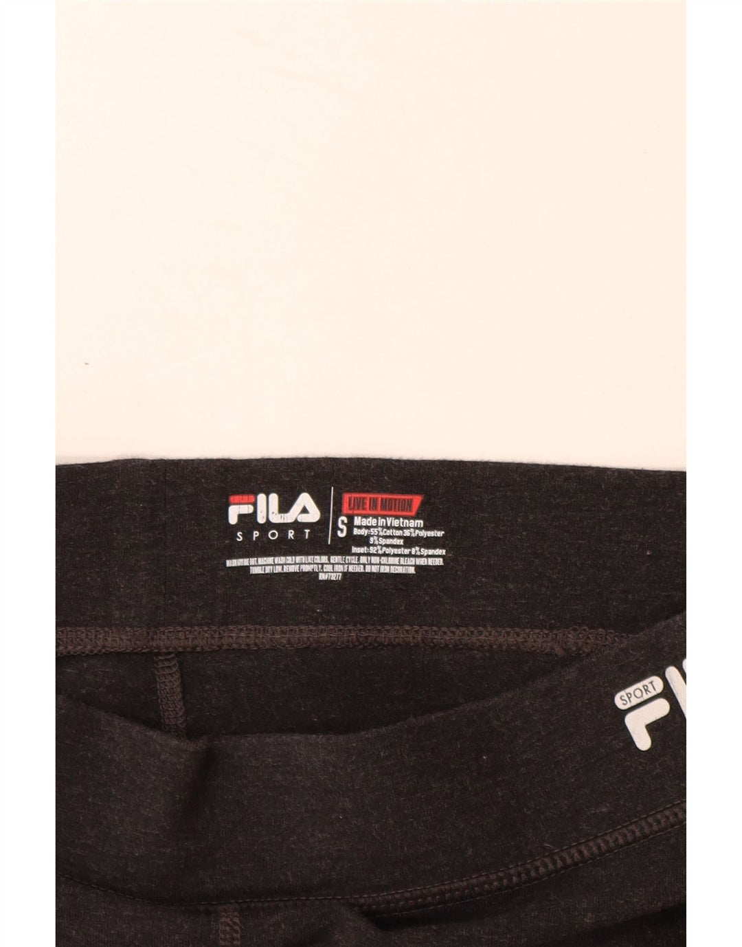 FILA Short de sport pour femme UK 8 Small Gris Colorblock Coton