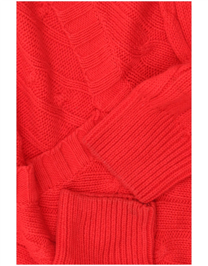 WHITE SAILS Pull col V Homme XL Rouge Coton