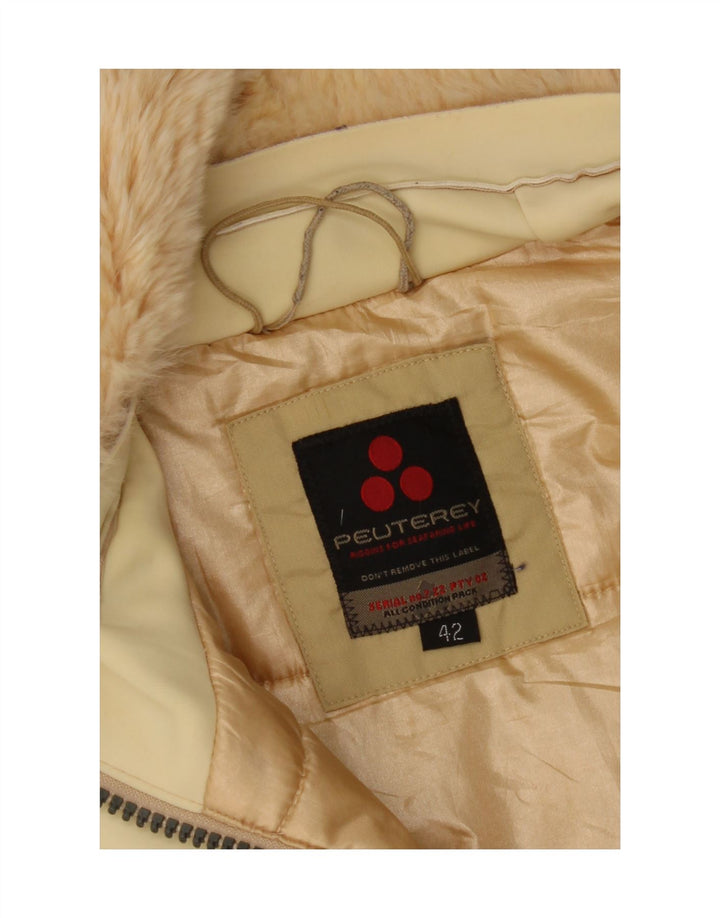 PEUTEREY Manteau matelassé à capuche pour femme IT 42 Beige moyen
