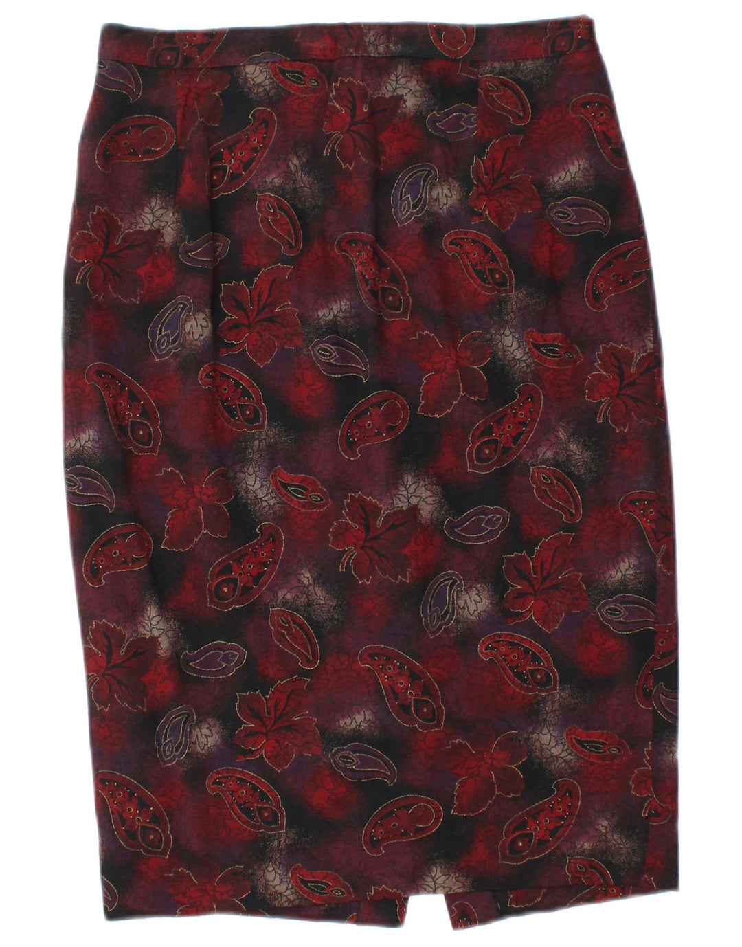 LUISA SPAGNOLI Jupe Crayon Femme W28 Bordeaux Moyen Paisley