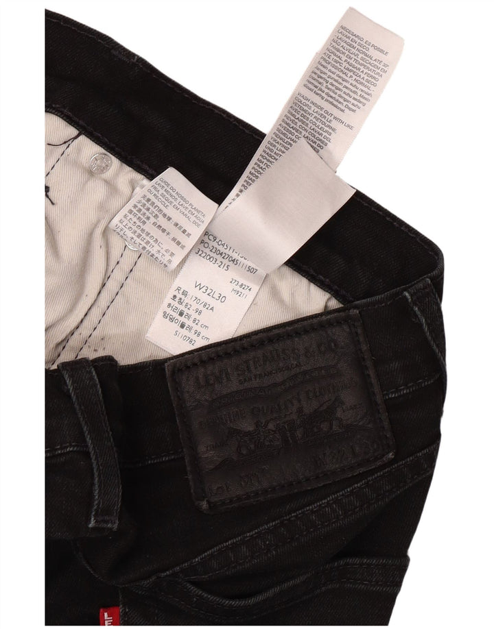 LEVI'S Jean Slim Homme W32 L30 Noir Coton