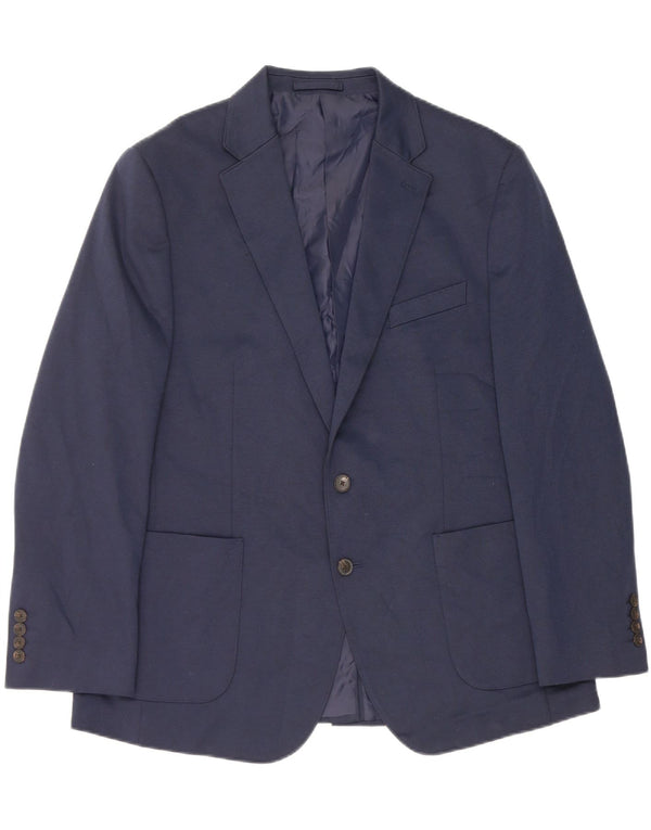 Marks & Spencer Veste blazer à 2 boutons pour homme UK 44 XL Bleu marine Polyester