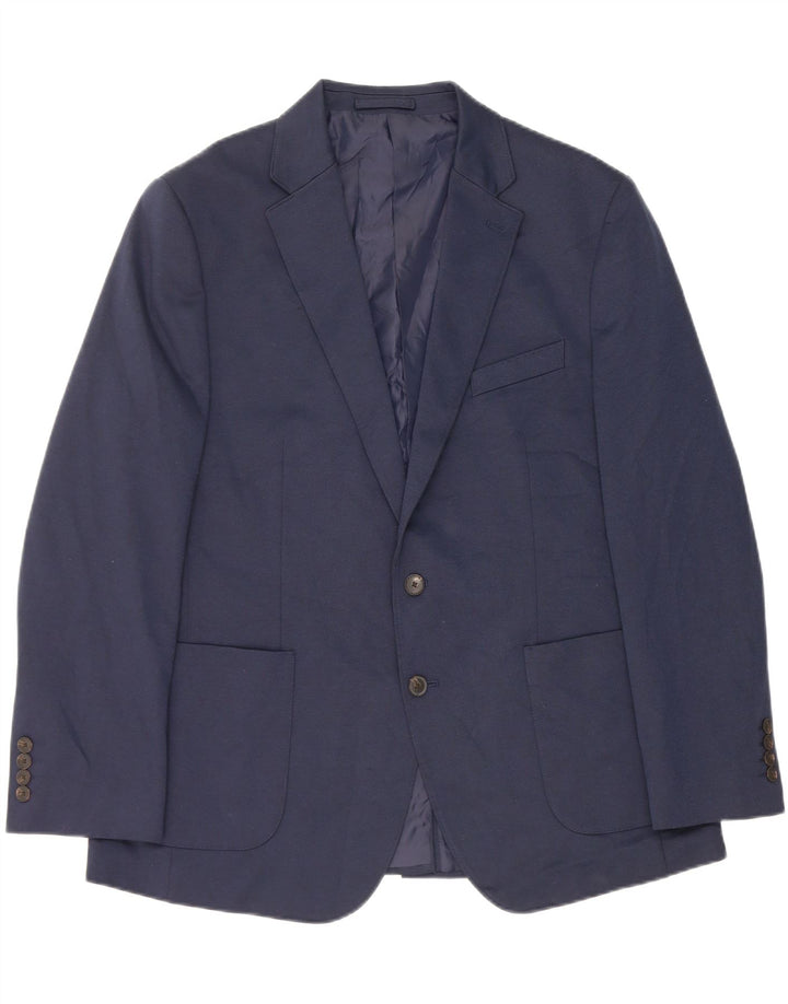 Marks & Spencer Veste blazer à 2 boutons pour homme UK 44 XL Bleu marine Polyester