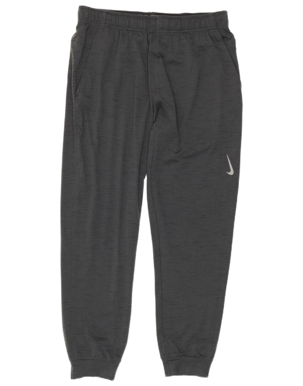 Nike Pantalon de survêtement Dri Fit pour homme en polyester moucheté Gris Taille L