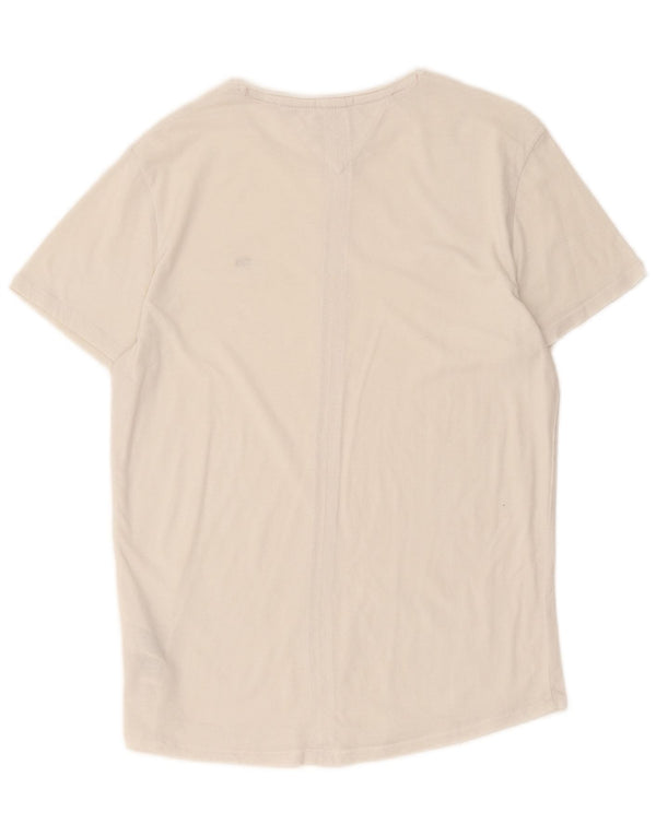 Tommy Hilfiger T-shirt slim fit pour homme en coton blanc petit