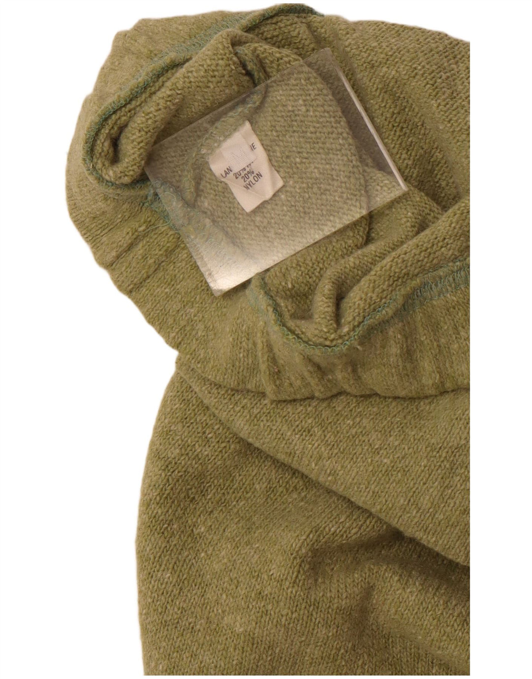 vintage Femme Tricot Midi Jupe Moyenne W28 Laine Verte