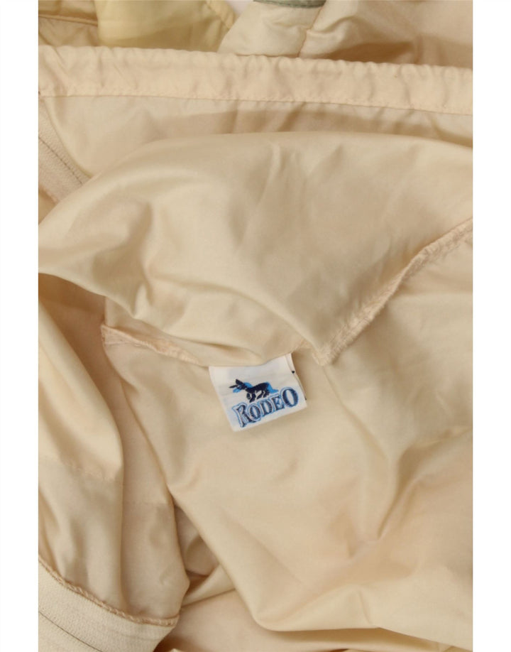 RODEO Womens Rain Jacket EU 38 Medium Beige Nylon Vintage Rodeo and Second-Hand Rodeo from Messina Hembry 