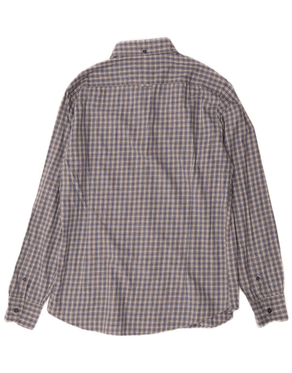Massimo Dutti Chemise Homme Gris Moyen Carreaux