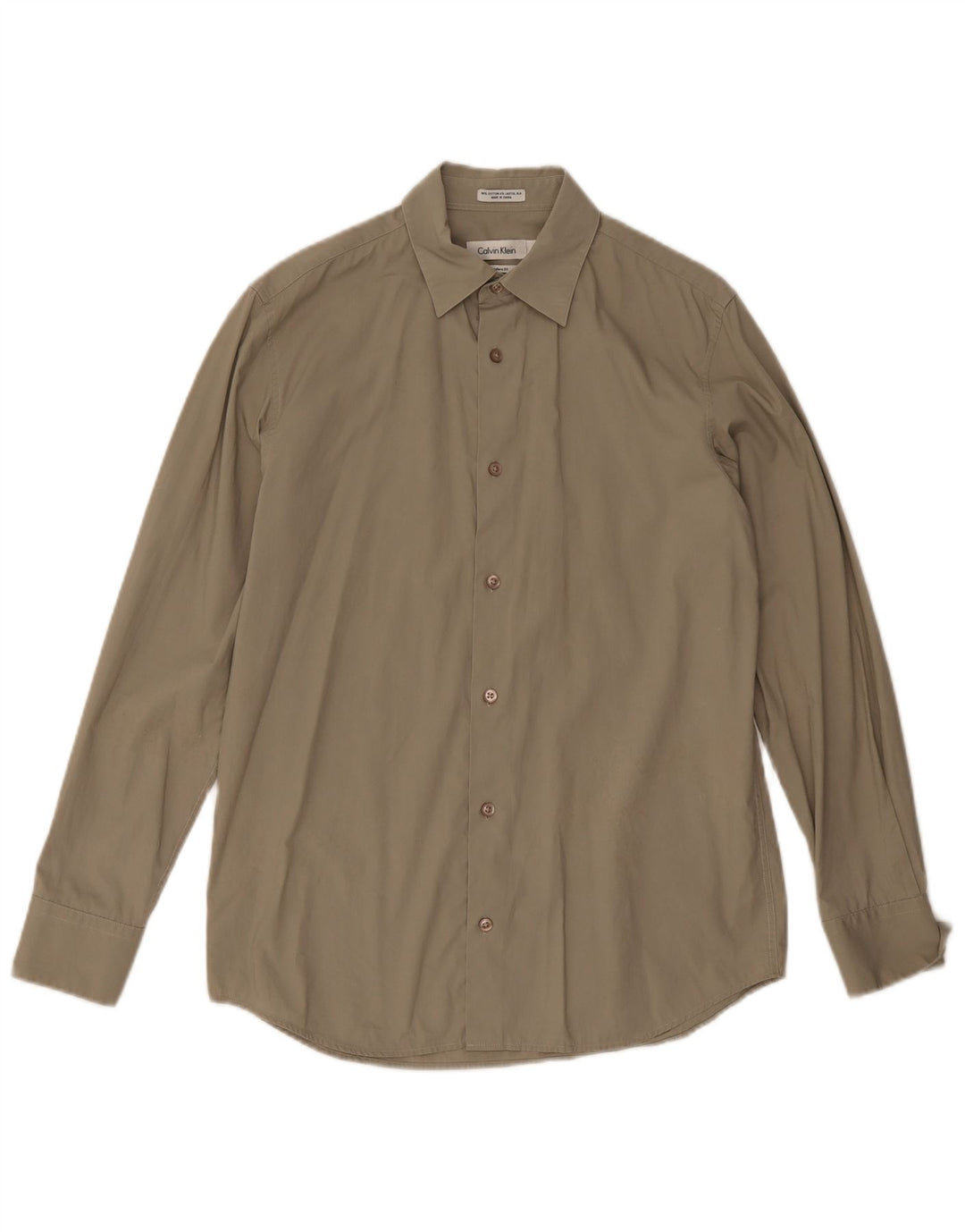 Calvin Klein Chemise Modern Fit Petit Kaki Coton Homme