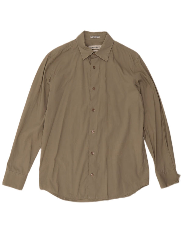 Calvin Klein Chemise Modern Fit Petit Kaki Coton Homme