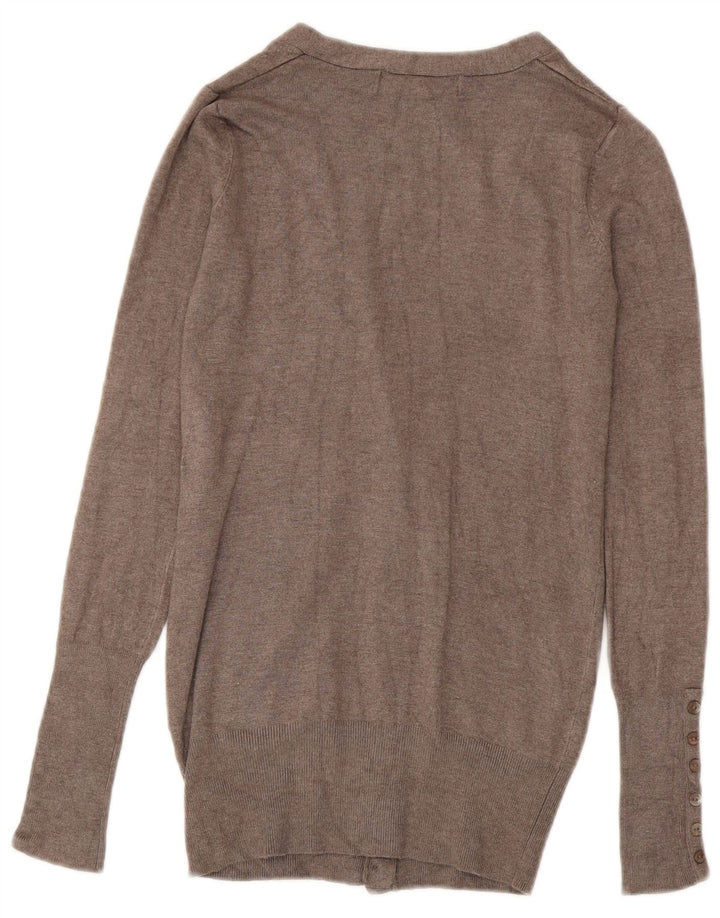 ZARA Womens Cardigan Sweater UK 10 Petite Rayonne Grise