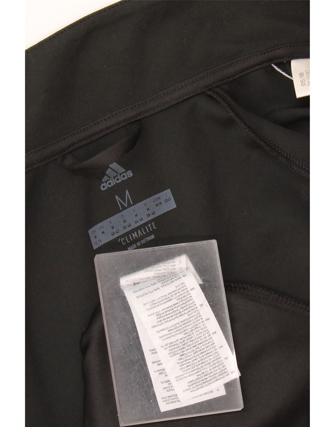 ADIDAS Veste de survêtement Climalite pour femme UK 12/14 Noir moyen