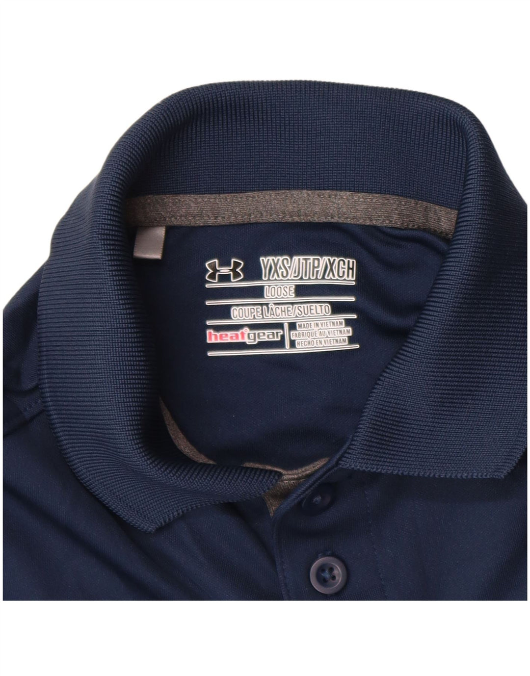 UNDER ARMOUR Polo Heat Gear pour garçon 6-7 ans XS Bleu marine