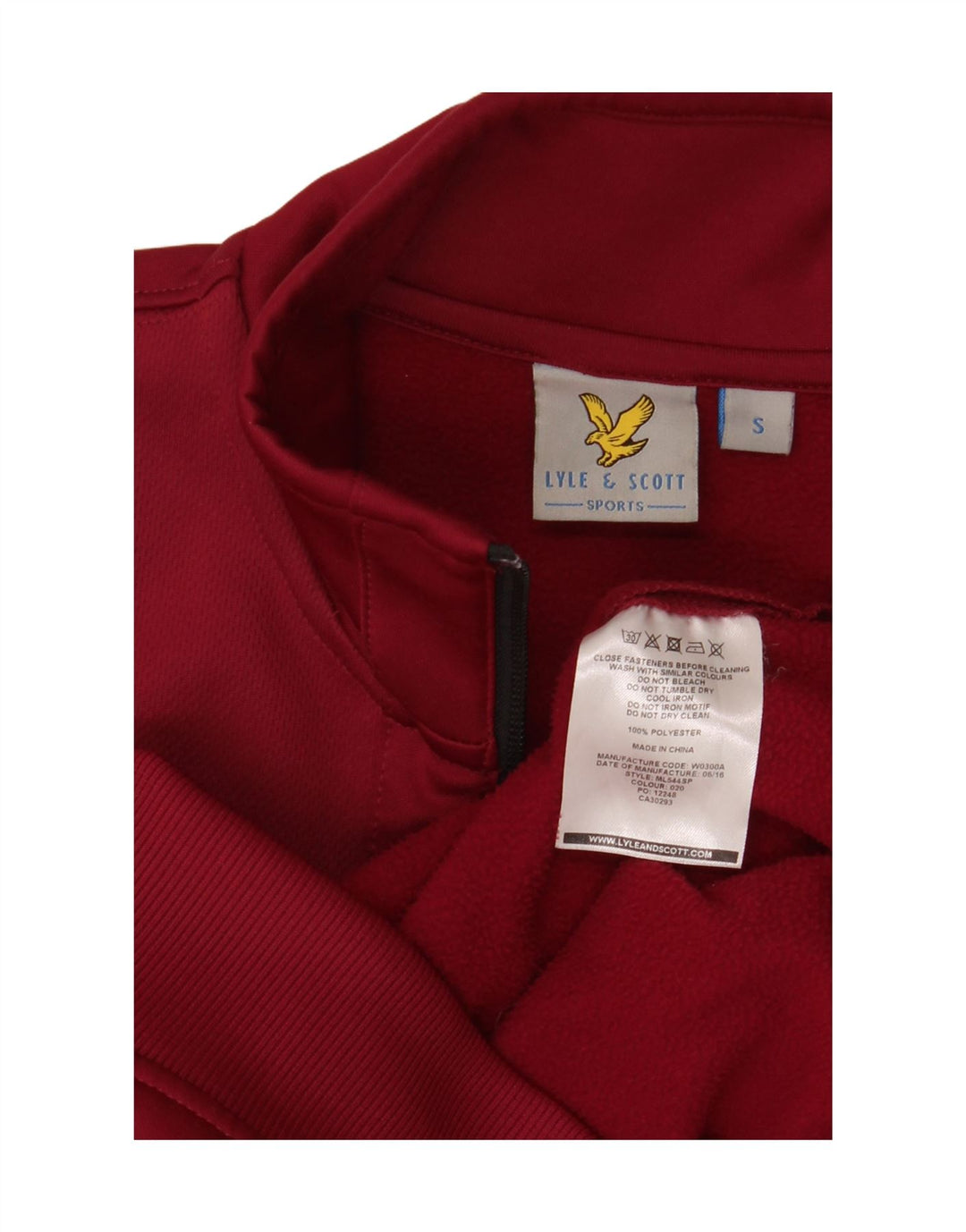 Lyle & Scott Veste de survêtement pour homme Petit Marron Polyester