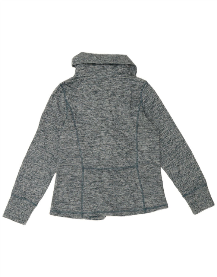 Eddie Bauer Veste de survêtement pour femme UK 16 Large Bleu Moucheté Polyester
