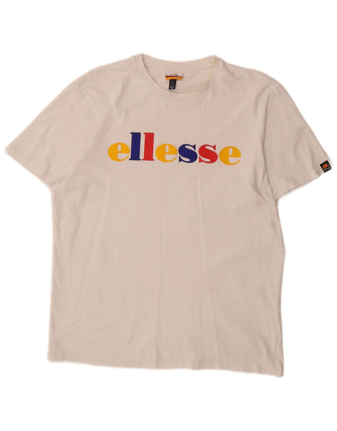 ELLESSE T-Shirt Graphique Homme Grand Blanc