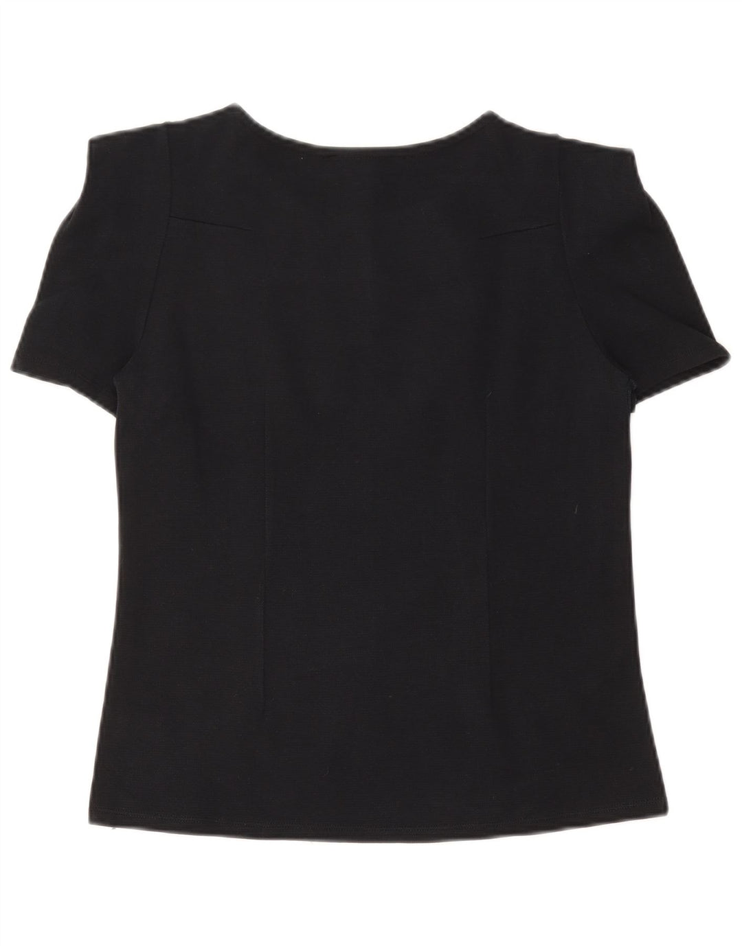 ZARA Femme Chemisier Top UK 12 Bleu Marine Moyen