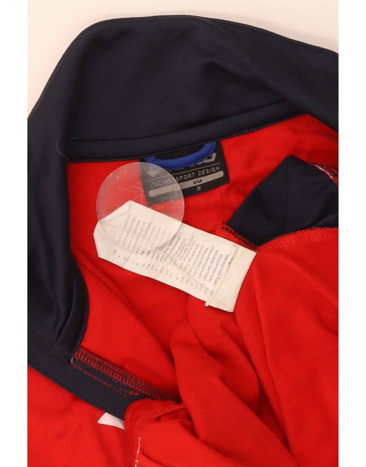 LOTTO Veste de Survêtement Graphique Homme Rouge Moyen Polyester Colorblock