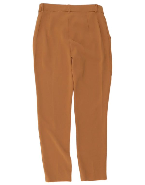 Max Mara Pantalon de costume court pour femme UK 8 Small W30 L25 Acétate beige