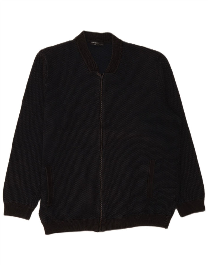 Marks & Spencer Cardigan entièrement zippé pour homme en coton noir 2XL