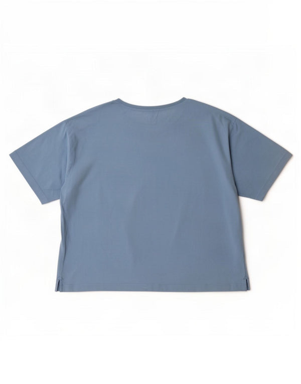 Puma T-shirt court surdimensionné pour femme UK 10 Petit Bleu Coton