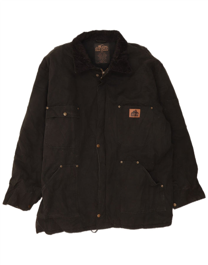 Old Mill Veste Coupe-Vent Homme UK 44 2XL Coton Noir