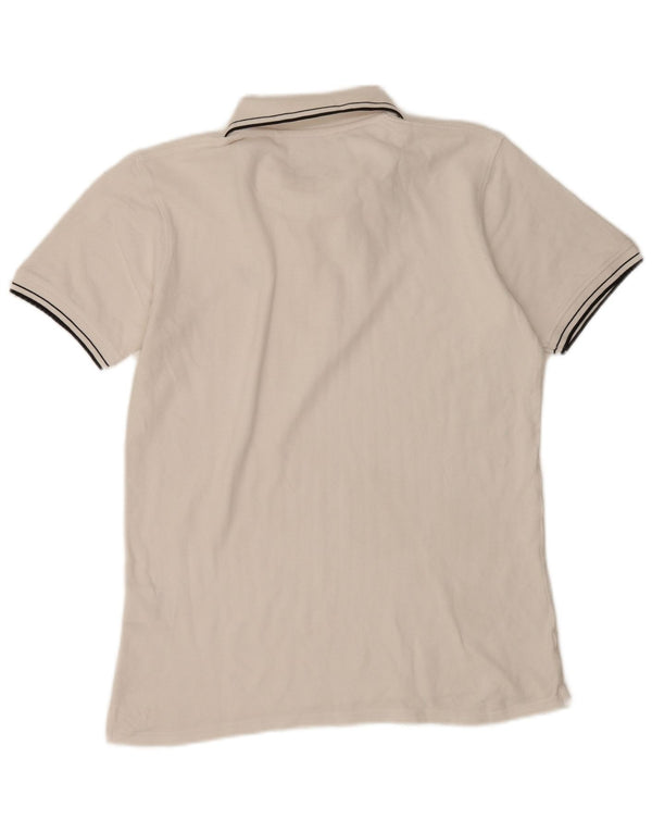 Lyle & Scott Polo Homme Large Blanc Rayé Coton