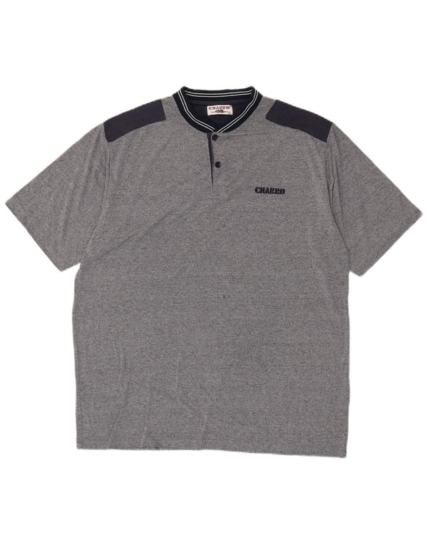 Charro Polo Homme IT 54 XL Gris Colorblock Coton